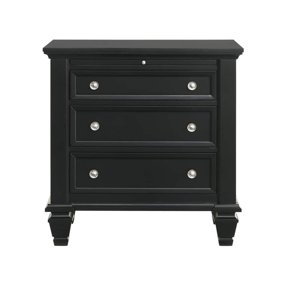 3 Drawers Nightstand with Pull-out Tray