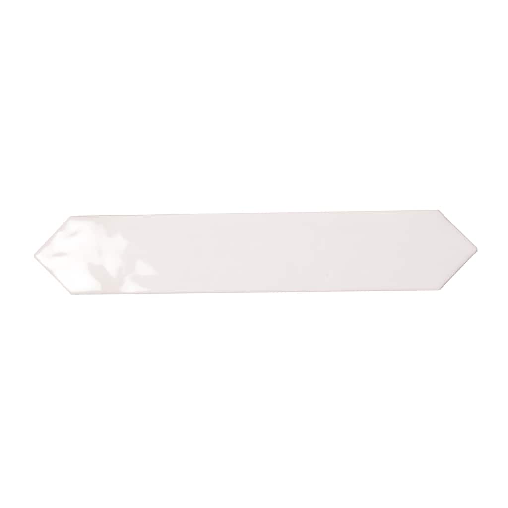 Apollo tile 2" x 10" Festa Glossy Cotton White Ceramic Tile (2.37 sq ft/case) - 23 Pack