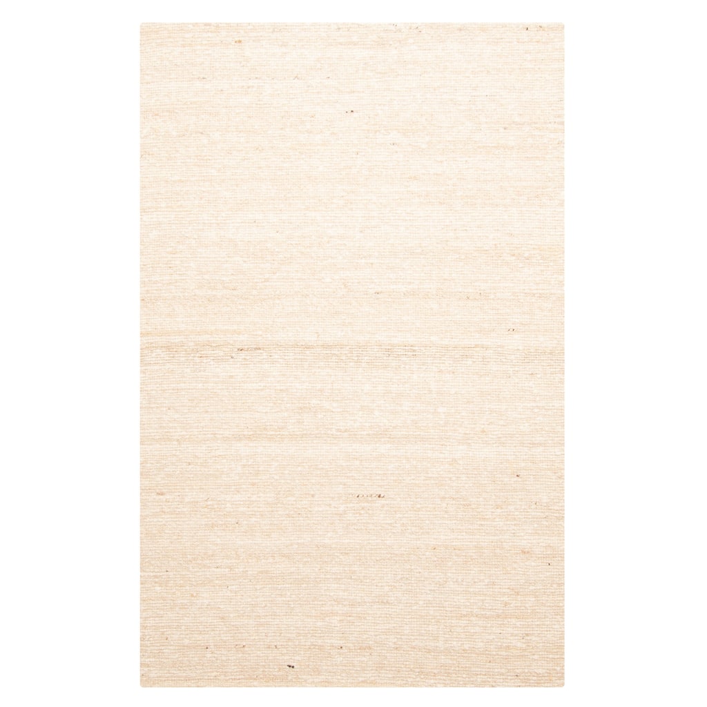 ECARPETGALLERY Braid weave Sienna Cream Wool Rug - 5'1 x 7'9