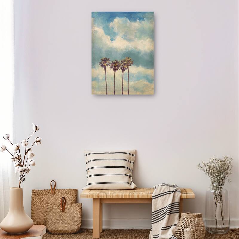 Vintage Palms By Studio Arts Canvas Art Print