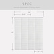 preview thumbnail 57 of 77, GoDear Design 99.99% Blackout & Sheer Natural Woven Adjustable Sliding Panel Track Blinds, Vertical Blinds, 45.8"- 86" W x 96" L