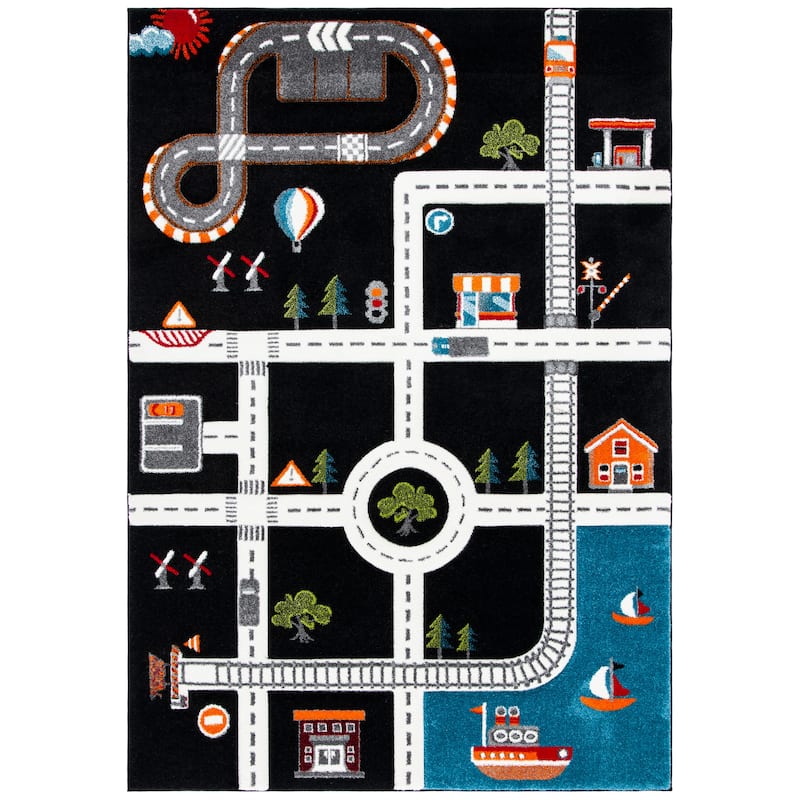 SAFAVIEH Carousel Kids Koika Neighborhood Road Rug