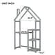 preview thumbnail 34 of 32, House-shaped Wooden writing Desk,Kids study Table,Bookshelf & Toy Storage