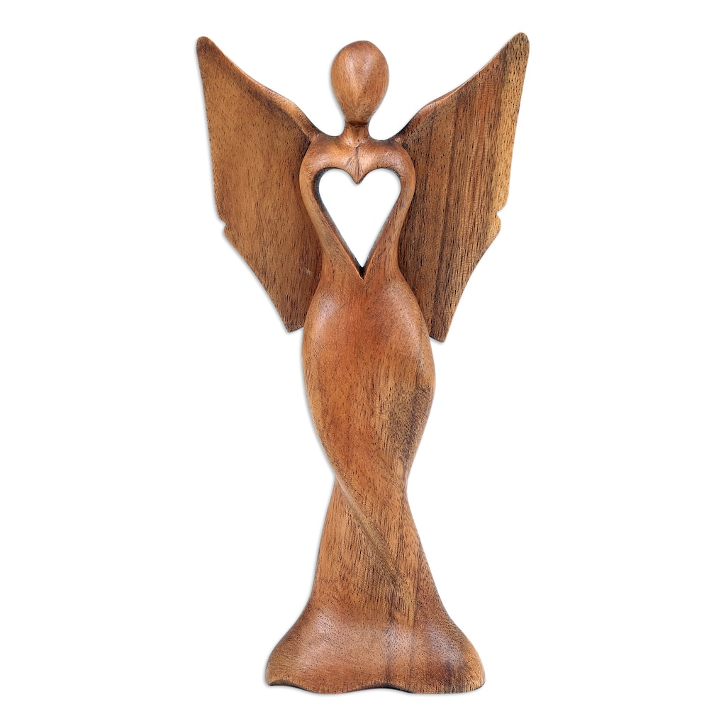 Novica Handmade Celestial Protection Wood Sculpture