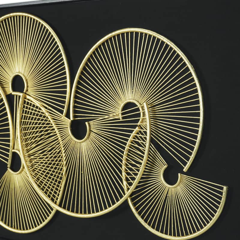 HUJI Grand Abstract Metal Wall Decor