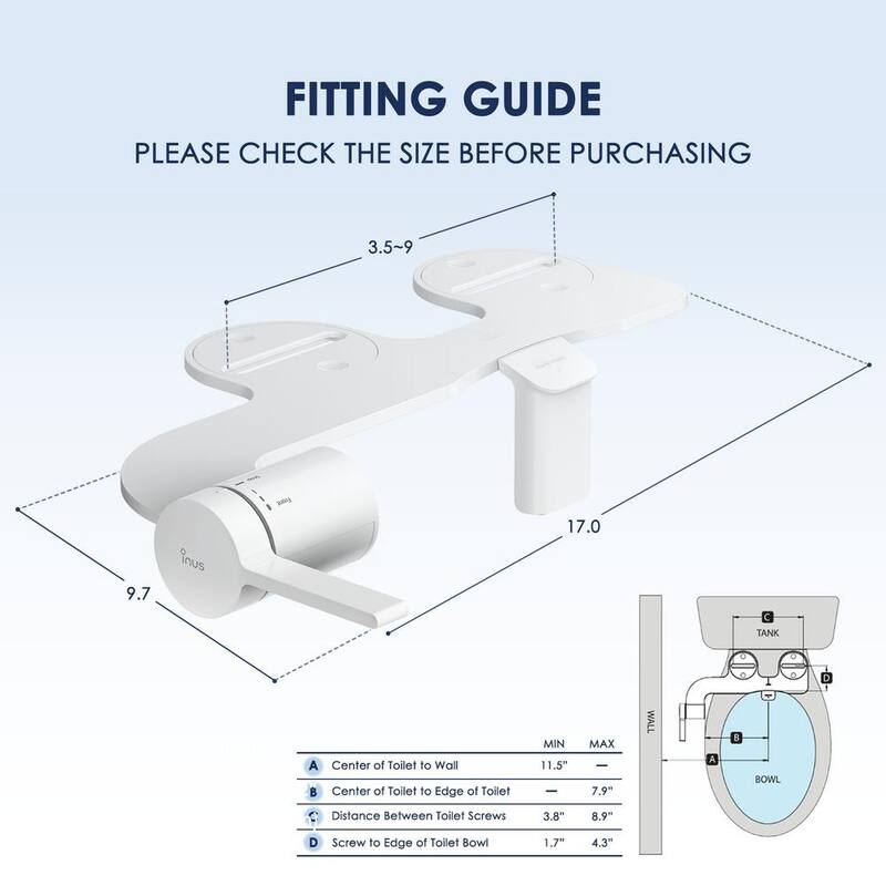 Inus M3C1-9XUS M3 Nozzle Bidet Attachment