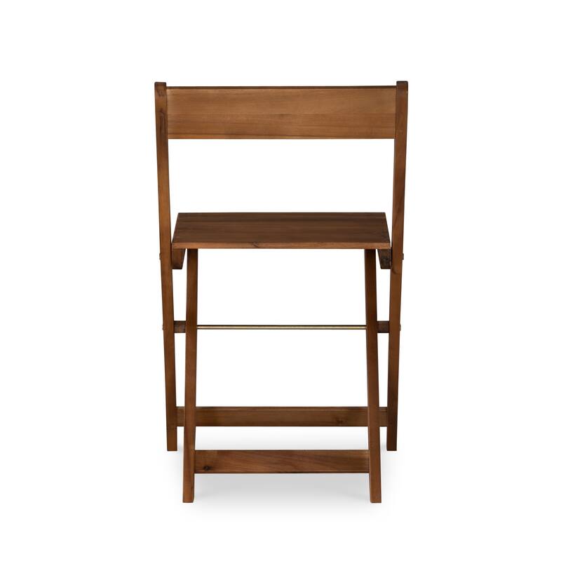 Linon Seacrest Brown Three Piece Square Table Set