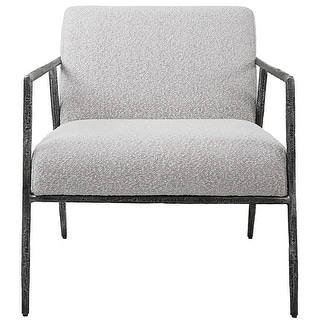 Uttermost 23660 Avila 27"W Contemporary Boucle Upholstered Accent
