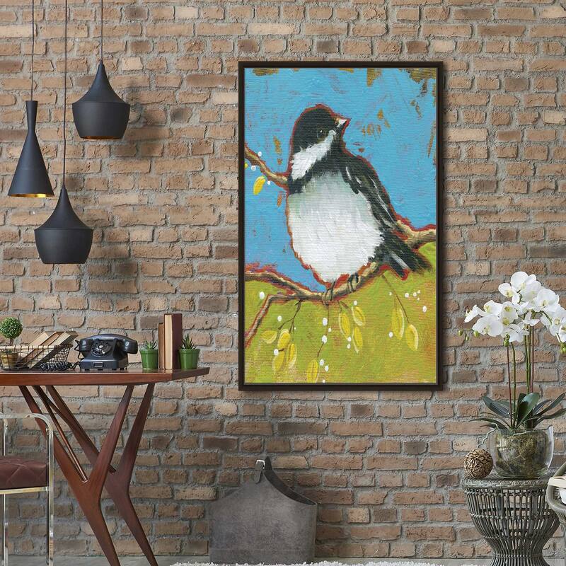 "Bright Bird II" by Carol Robinson Print on Floating Canvas