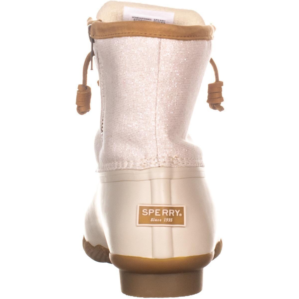 metallic sperry boots