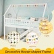 preview thumbnail 11 of 18, Costway Twin Over Twin Bunk Bed with Slide & Staircase with Storage