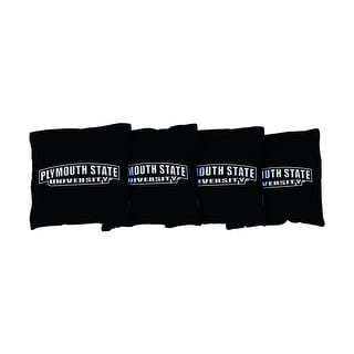 Plymouth State Panthers Black Cornhole Bags