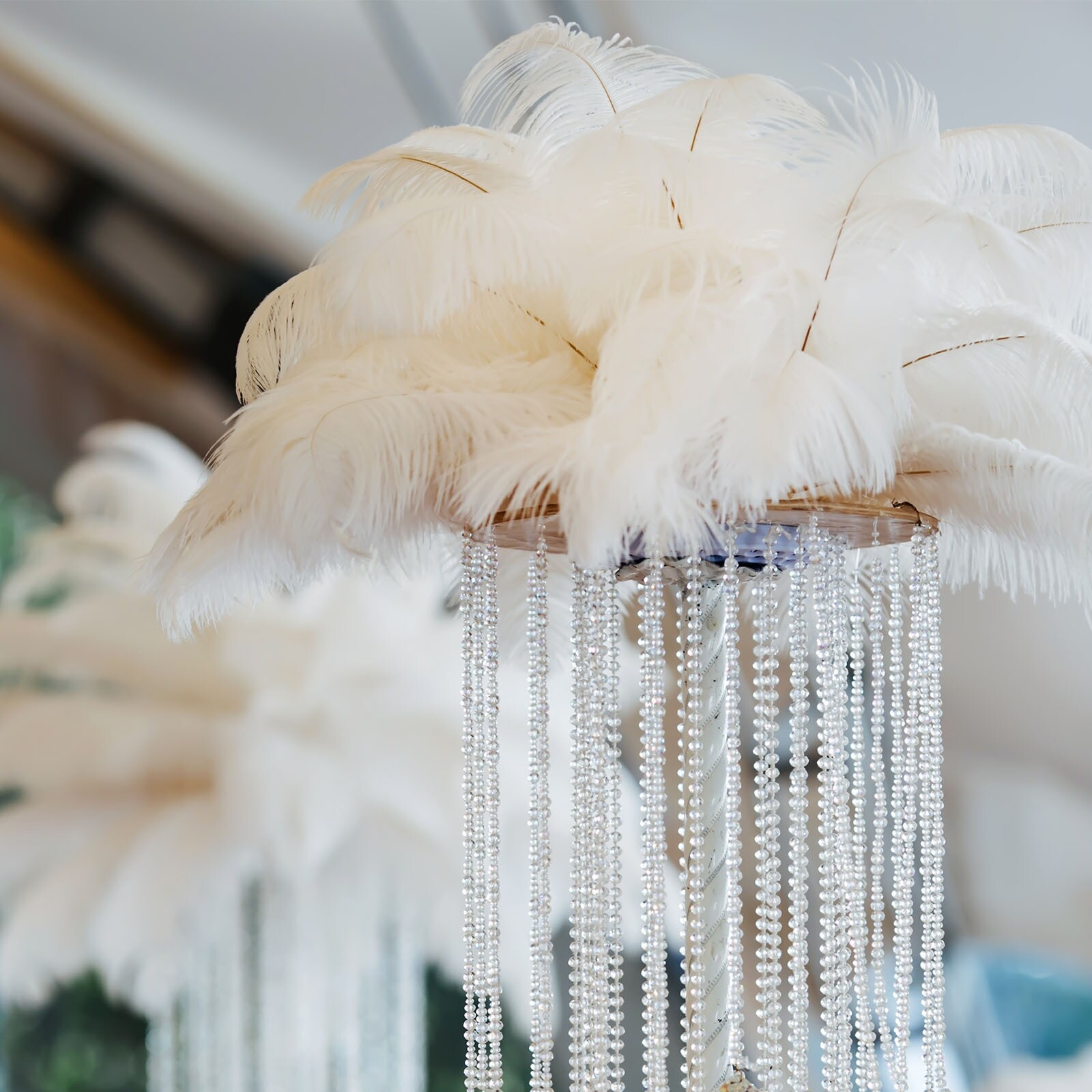 100 Pcs Natural Black / White Ostrich Feathers for Wedding Party (White) -  Bed Bath \u0026 Beyond - 37974124, image size:1600x1600