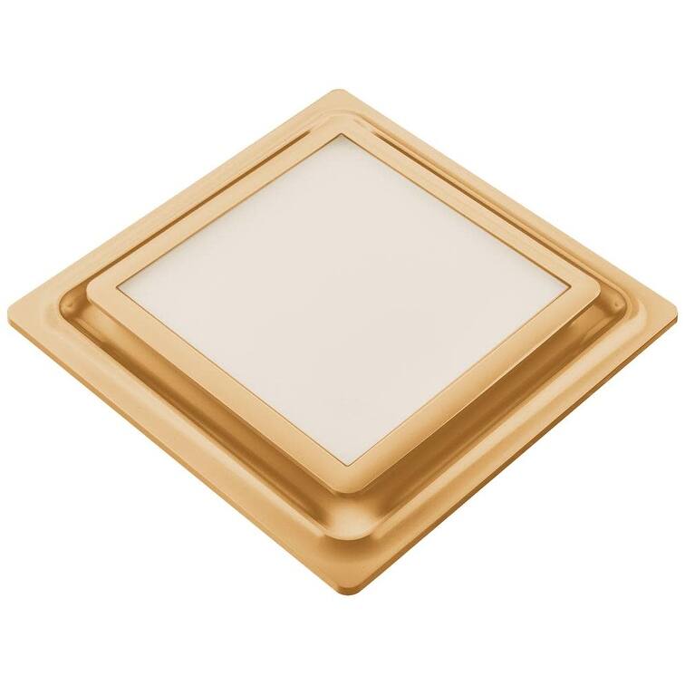 Aero Pure 110 CFM 0.9 Sone Ceiling Mounted Quiet Exhaust Fan - Satin Gold