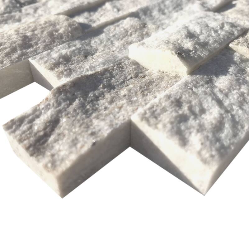 Apex Marble 1" x 2" Split Face Mosaic Tile