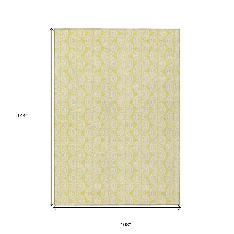 HomeRoots Ogee Transitional Rectangle Outdoor Rug