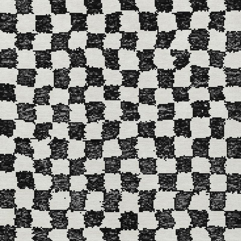 HomeRoots Geometric Transitional Rectangle Outdoor Rug