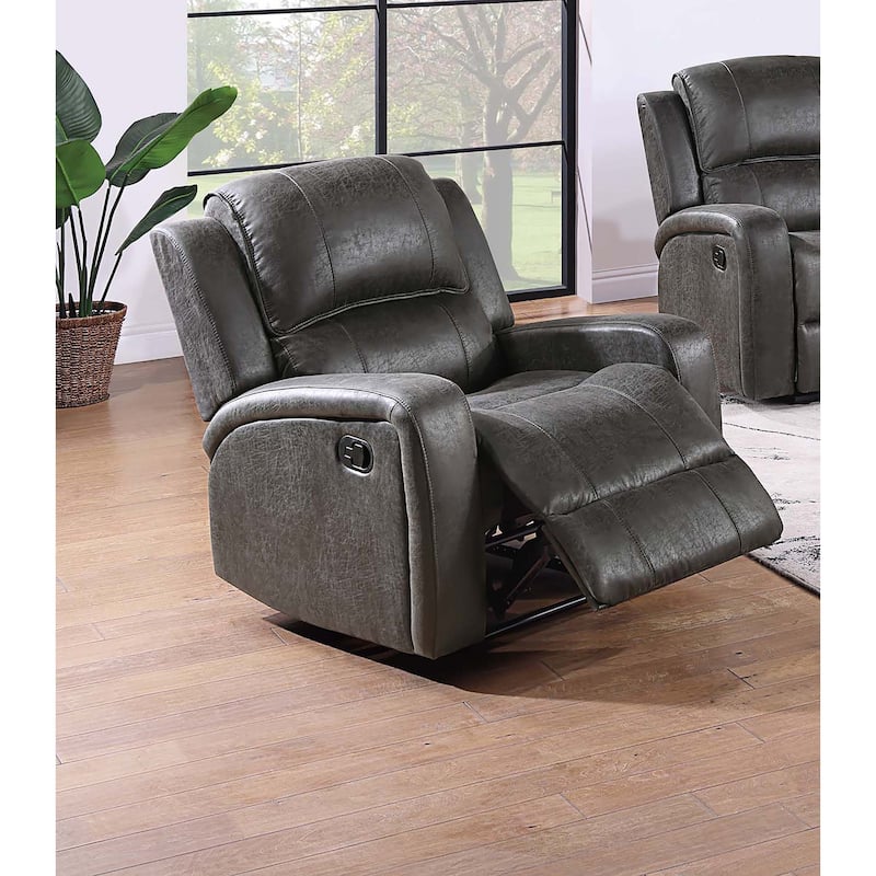 Poundex Single Recliner - Smoke