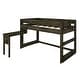 preview thumbnail 6 of 20, Max and Lily Farmhouse Twin-Size Low Loft with Hook-on Desk