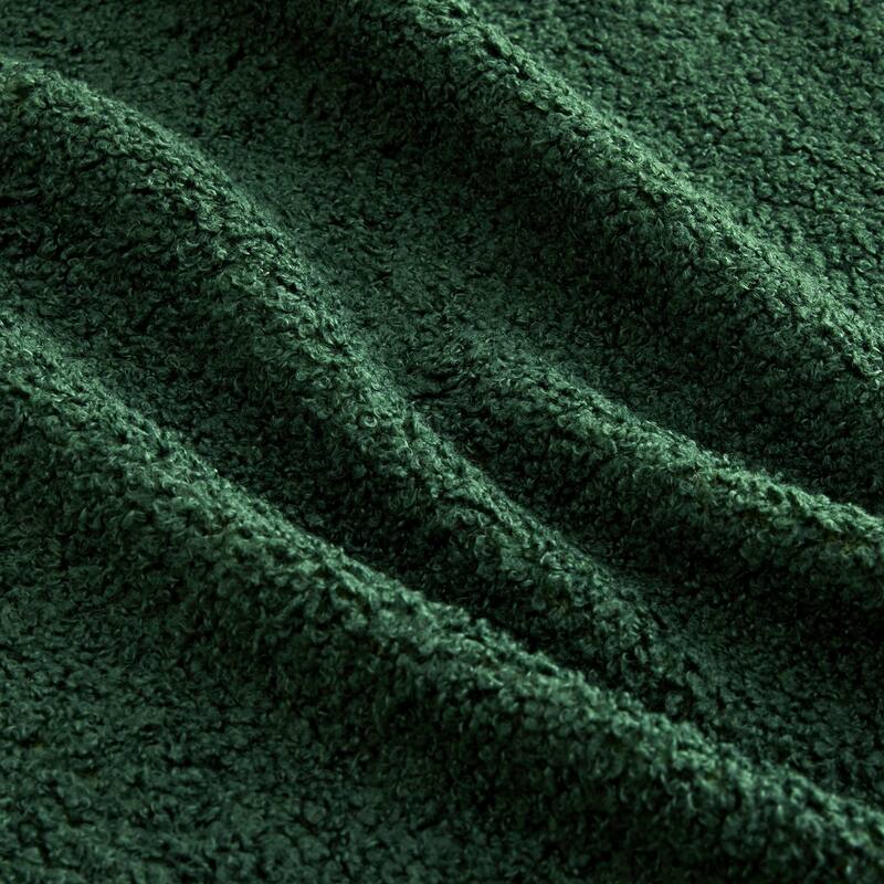 Modular Sectional Sofa with L-Shape Chaise, Teddy Fabric Boneless Cloud Couch, 32D High Density Sponge Upholstered Sofa