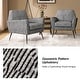 preview thumbnail 20 of 22, Silas Modern Armchair with Metal Legs by HULALA HOME