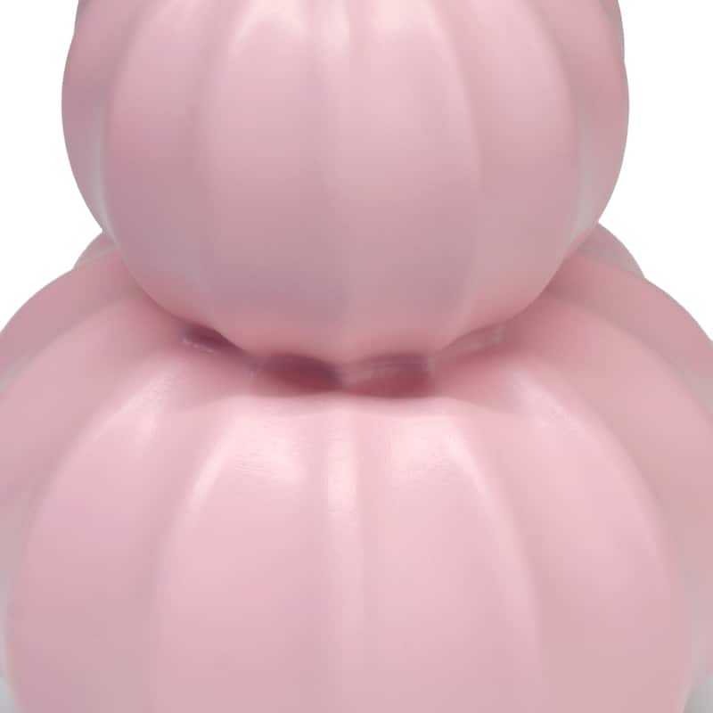 Double Gourd Ceramic Table Lamp with Fabric Shade - 6 x 6 x 13 in. (L x W x H)