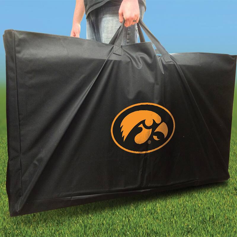 Iowa Hawkeyes Distressed Outdoor Cornhole Board Set