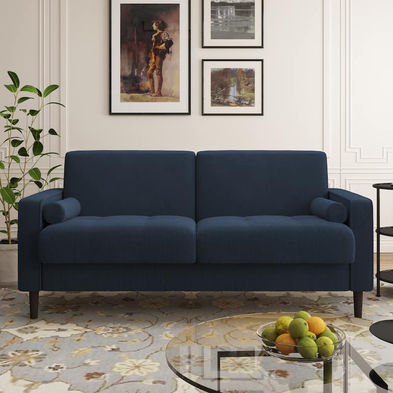 63.3"W Living Room Corduroy Loveseat Sofa