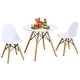 preview thumbnail 2 of 9, Gymax Kids Modern Dining Table Set Round Table with 2 Armless Chairs
