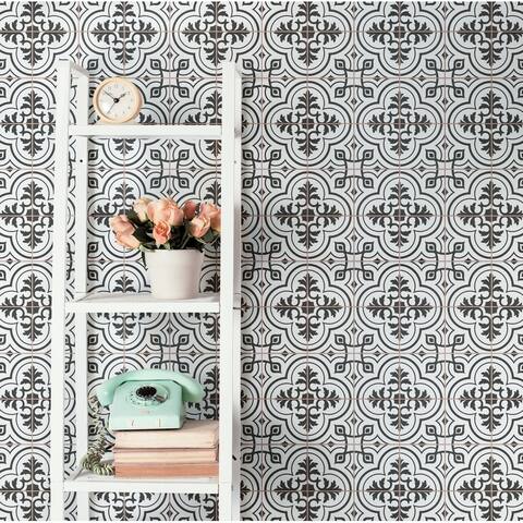 Merola Tile Harmonia Vintage White 13" x 13" Ceramic Floor and Wall Tile