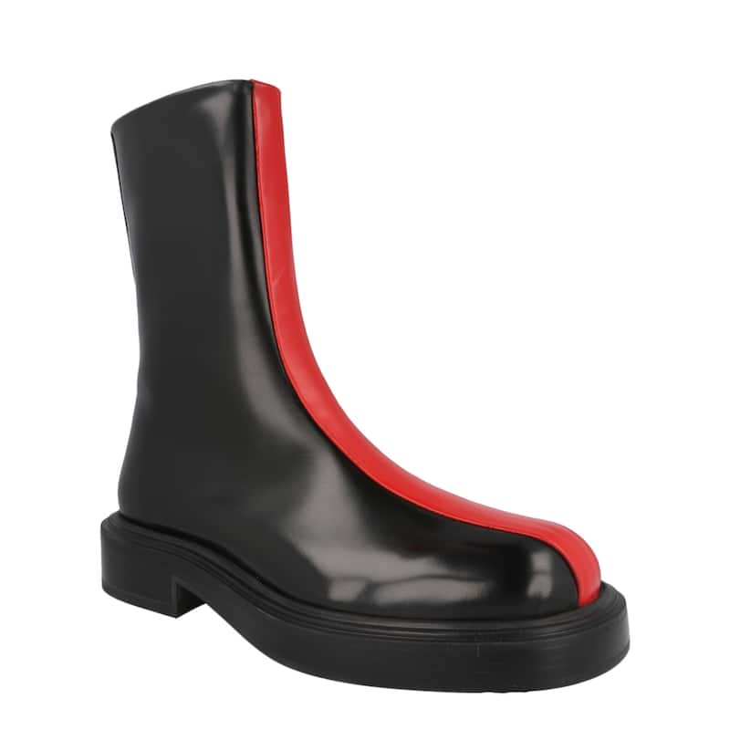 Ferragamo Florentia Contrasting Insert Ankle Boots