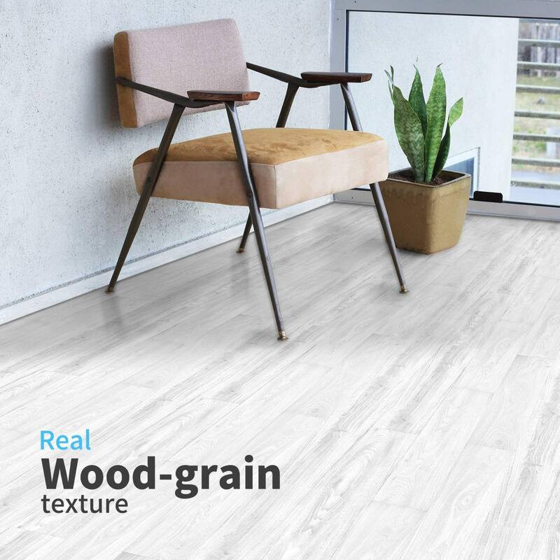 Art3d Peel and Stick Floor Tile,Self Adhesive Vinyl Floor Tile,36" × 6"