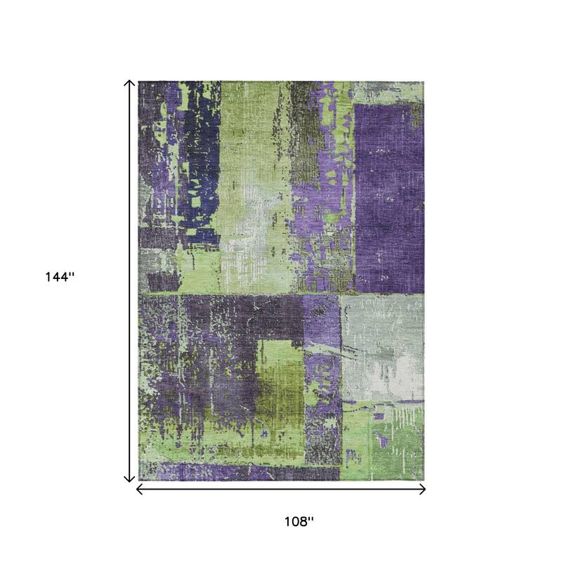 HomeRoots Abstract Transitional Rectangle Outdoor Rug