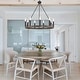 preview thumbnail 16 of 25, Acroma 9 - Light Modern Farmhouse Wagon Wheel Chandelier-UL - N/A