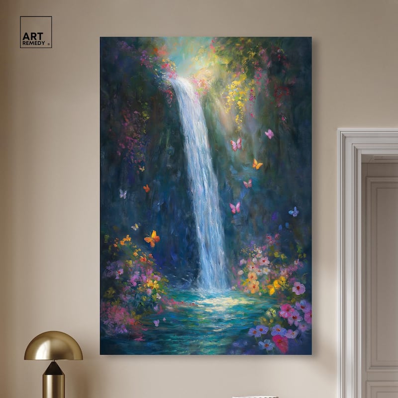 Hidden Falls II Canvas by Art Remedy, Gallery Wrapped