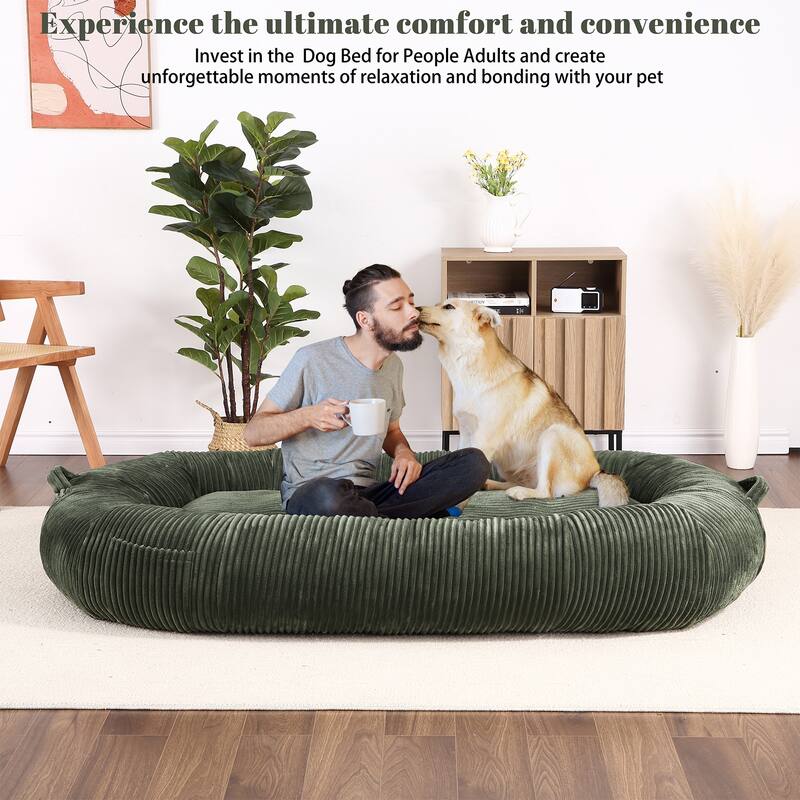Eie Giant Dog Bed Washable Human Size Bed With Removable Cover