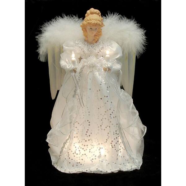 Shop 14 Ice Palace Lighted Angel Christmas Tree Topper Clear Lights Overstock 16552950