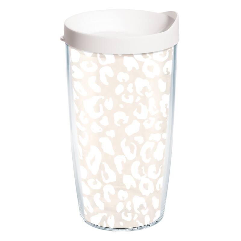 Tervis Leopard Frost Animal Print Collection Made in USA Double Walled Insulated Travel Tumbler, Frost - 16oz