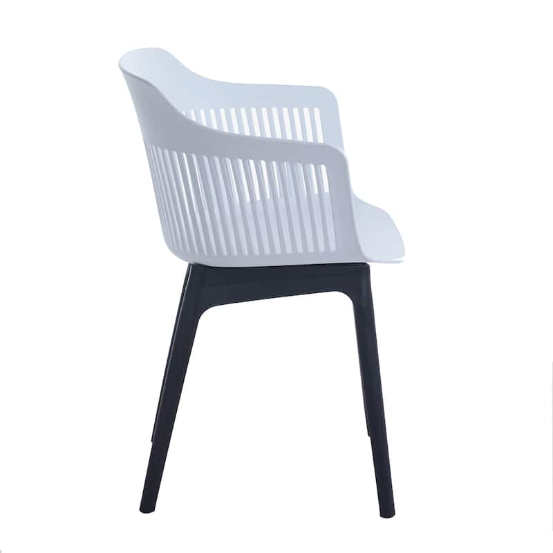 Porthos Home Palmer Dining Chairs Set of 2, Plastic Shell And Legs