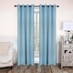 preview thumbnail 110 of 129, Superior Solid Machine Washable Room Darkening Grommet Curtains, Set of 2 52" x 72" - Light Blue