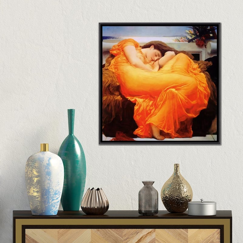 iCanvas "Flaming June" by Frederic Leighton Framed