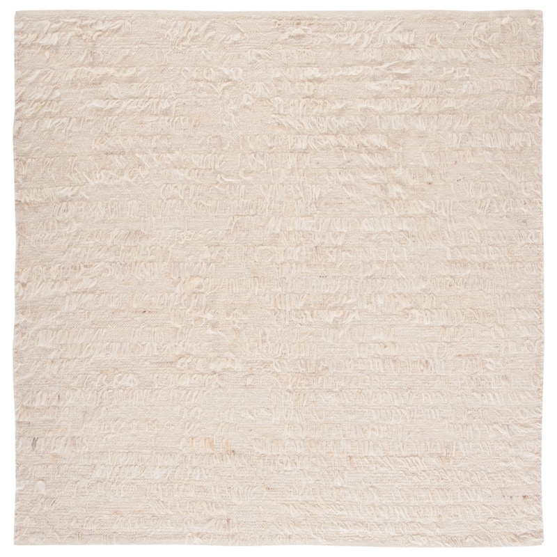 SAFAVIEH Handmade Natura Francien Wool Rug - 6' Square - Ivory