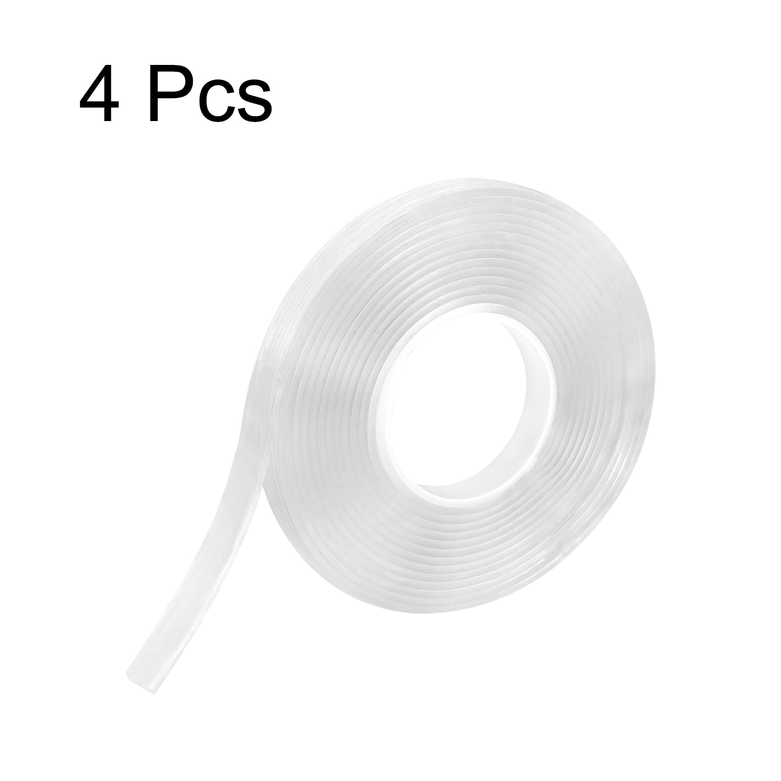 Double Sided Tape-3000x10x2mm Strong Adhesive Tape for Wall, 4pcs Tape - Transparent