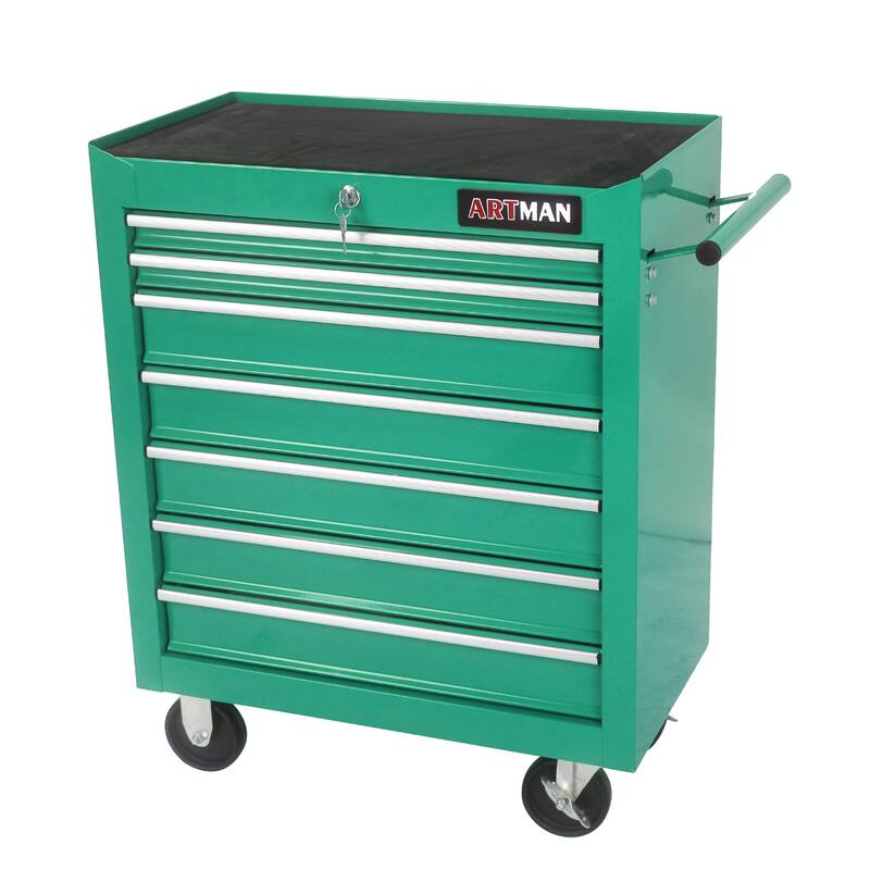 7 Drawers Multifunctional Tool Cart with Wheels