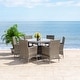 preview thumbnail 24 of 37, SAFAVIEH Outdoor Living Challe 7-Piece Patio Dining Set
