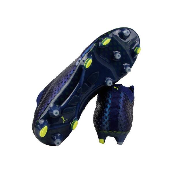 Shop Puma Evopower Vigor 3d 1 Fg Mens Blue Synthetic Athletic