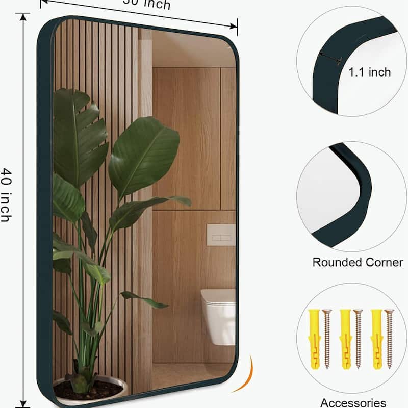 30 "x40" Rectangular Bathroom Wall Mirror