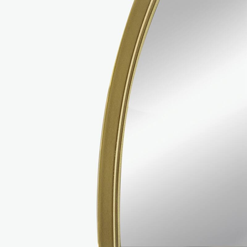 24" x 36" Arched Mirror with Metal Frame