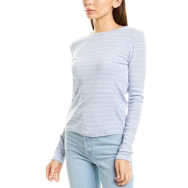 Vince Chalk Stripe Crewneck Top