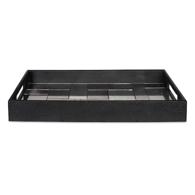 Uttermost Modern Mosaic Antique Mirrored Tray